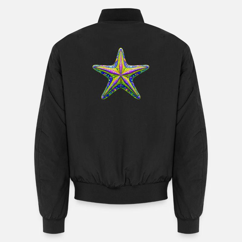 Seestern - Unisex Bomberjacke - Schwarz