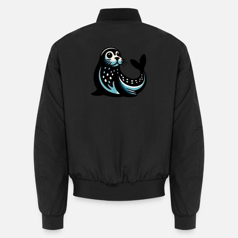 Phoque - Bomber unisexe - noir