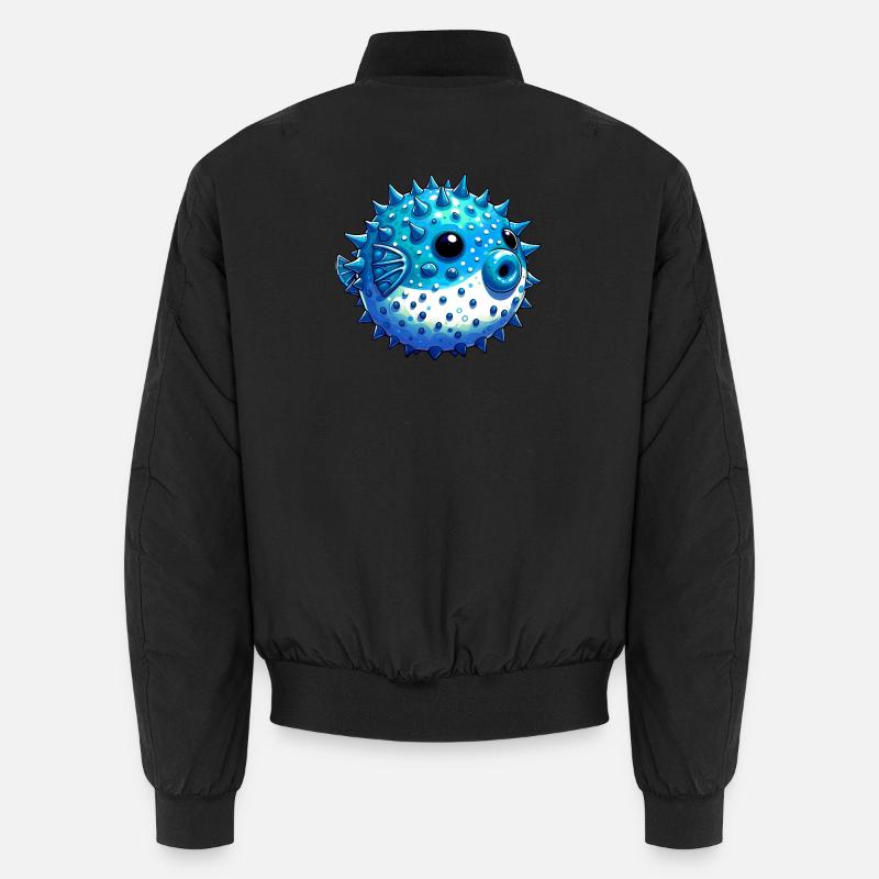 Kugelfisch - Unisex Bomberjacke - Schwarz