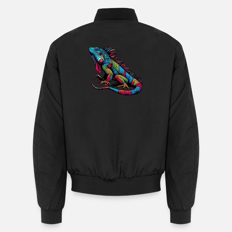 Leguan - Unisex Bomberjacke - Schwarz
