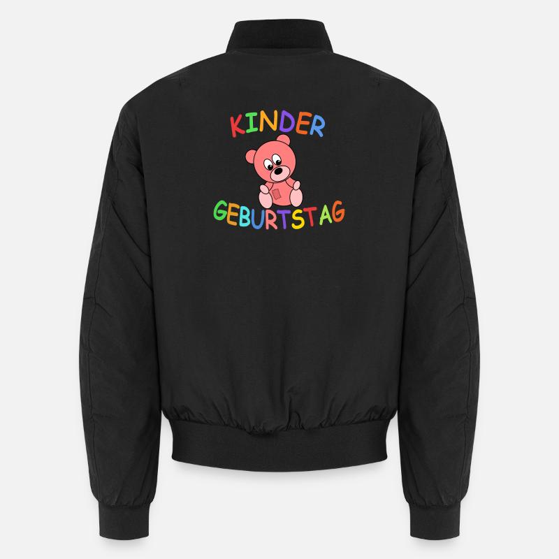 Kindergeburtstag mit Teddybär Unisex Bomberjacke