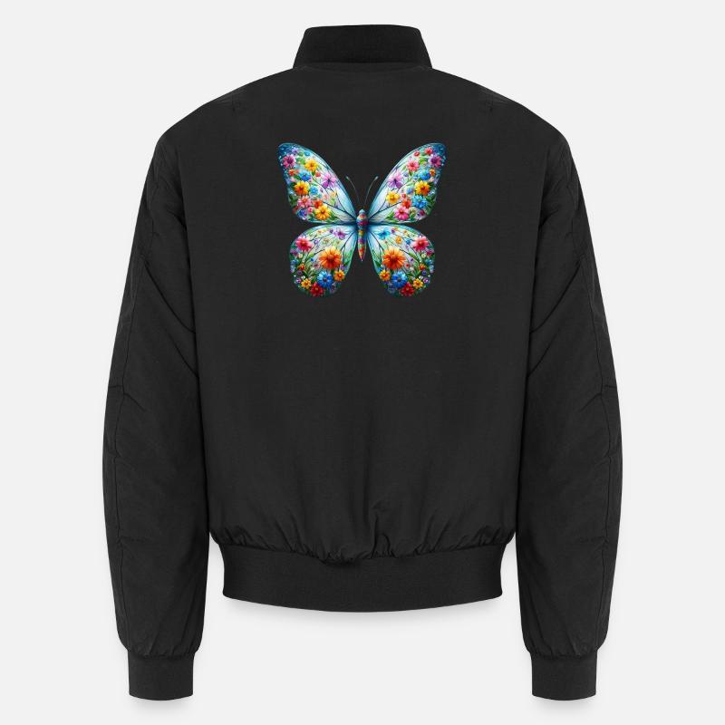 Schmetterling Unisex Bomberjacke