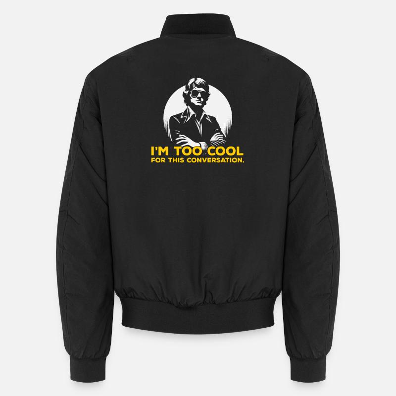 Bold Silhouette Slogan Tee Unisex Bomber Jacket