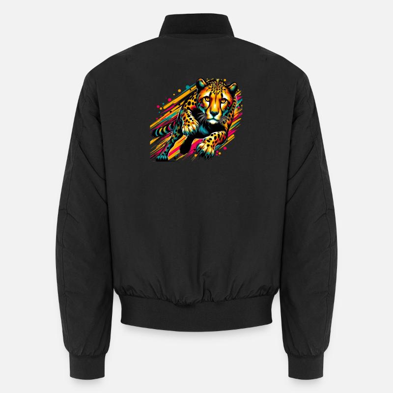 Guépard - Bomber unisexe - noir