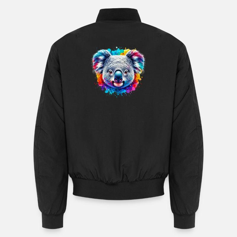 Koala - Unisex Bomber Jacket - black