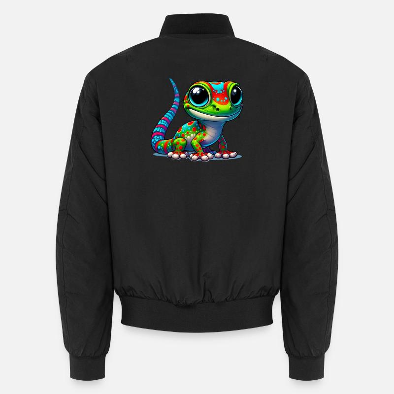 Gecko - Unisex Bomberjacke - Schwarz