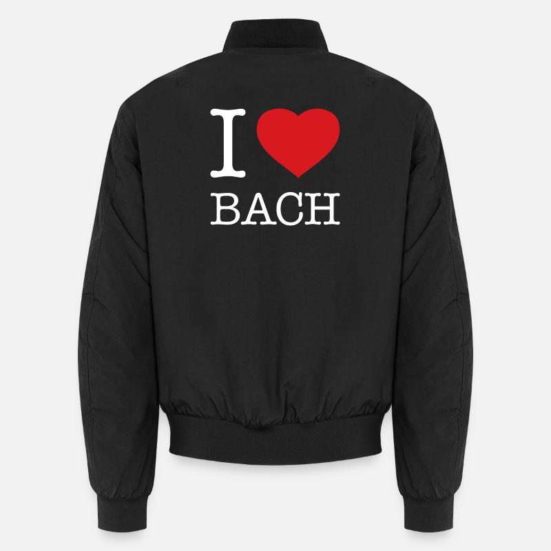 I LOVE BACH - Unisex Bomberjacke - Schwarz