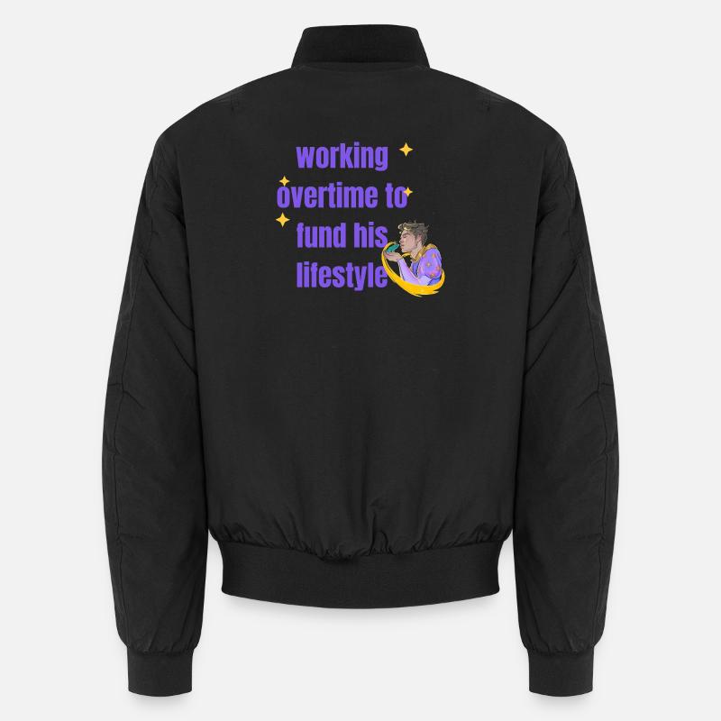 my bfs taste aint cheap - Unisex Bomber Jacket - black