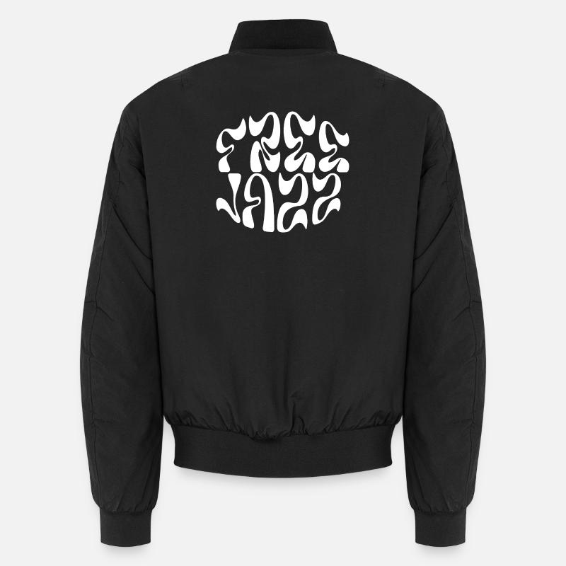 conception de logo de jazz gratuit - Bomber unisexe - noir