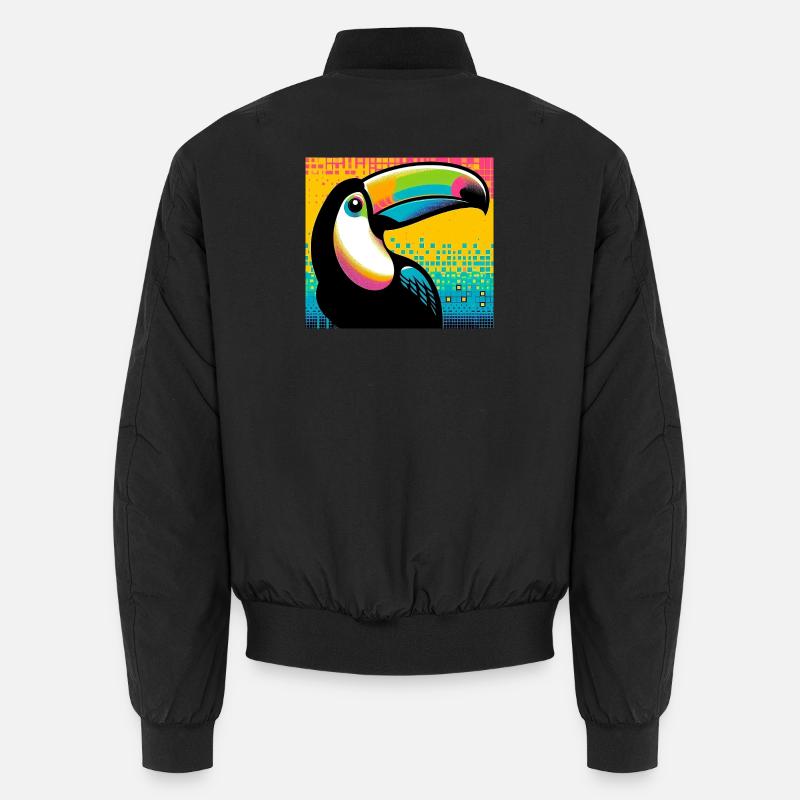 toucan - Unisex Bomber Jacket - black