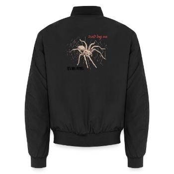 Don't bug me – it's Helloween - Unisex Bomber Jacket - black - Back - AI Model Male 185 light (185cm)
