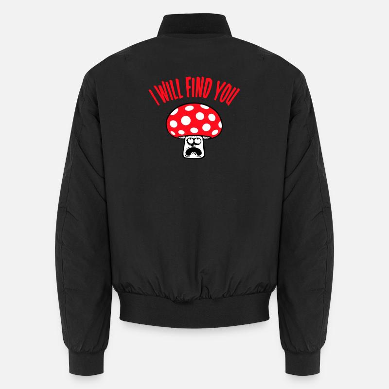 Pilz Je te trouverai effrayé, paniqué - Bomber unisexe - noir
