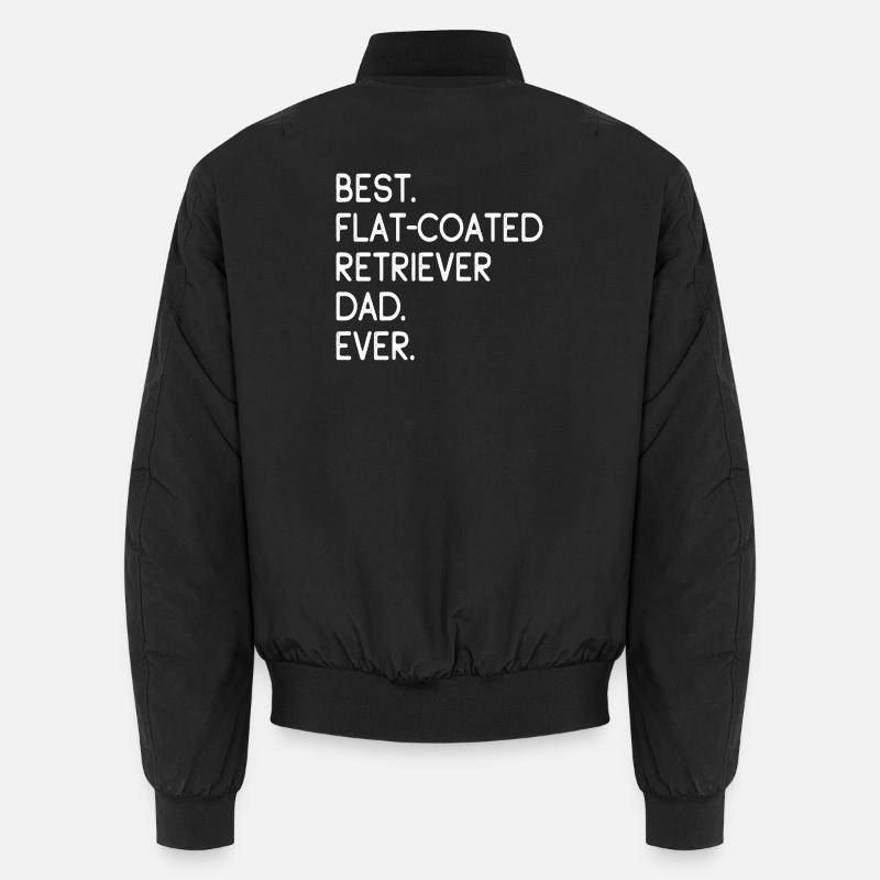 Flat-Coated Retriever - Unisex Bomber Jacket - black