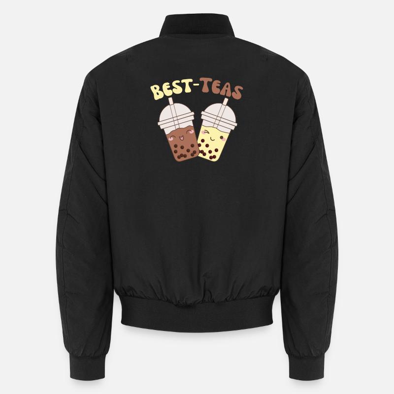 Best Teas cute kawaii bubble tea boba tea Unisex Bomber Jacket