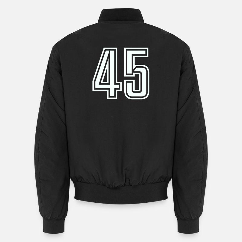 45 - Unisex Bomberjacke - Schwarz