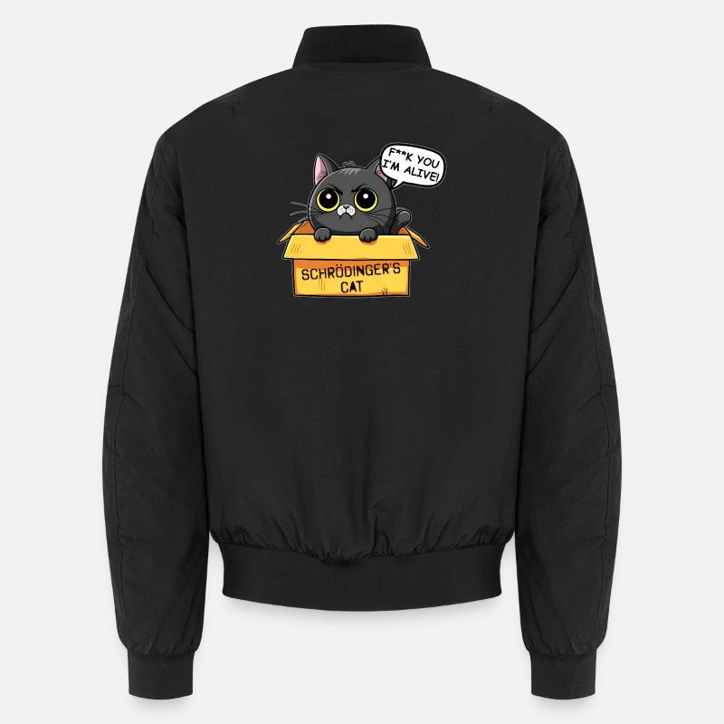 Schrodinger Cat Box Drôle de chat Bomber unisexe