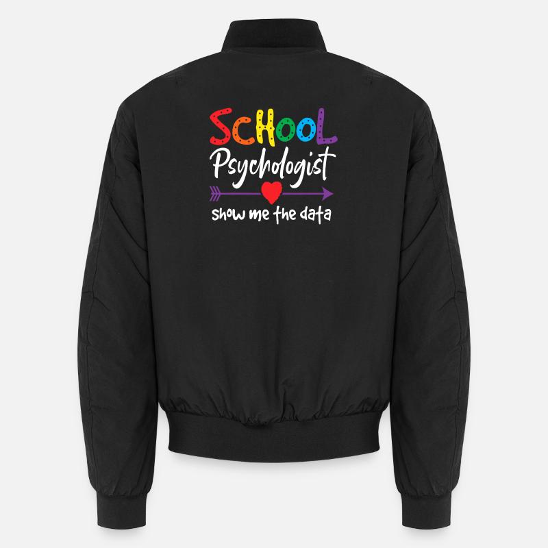 School Psychologist Show Me Data Unisex Bomber Jacket
