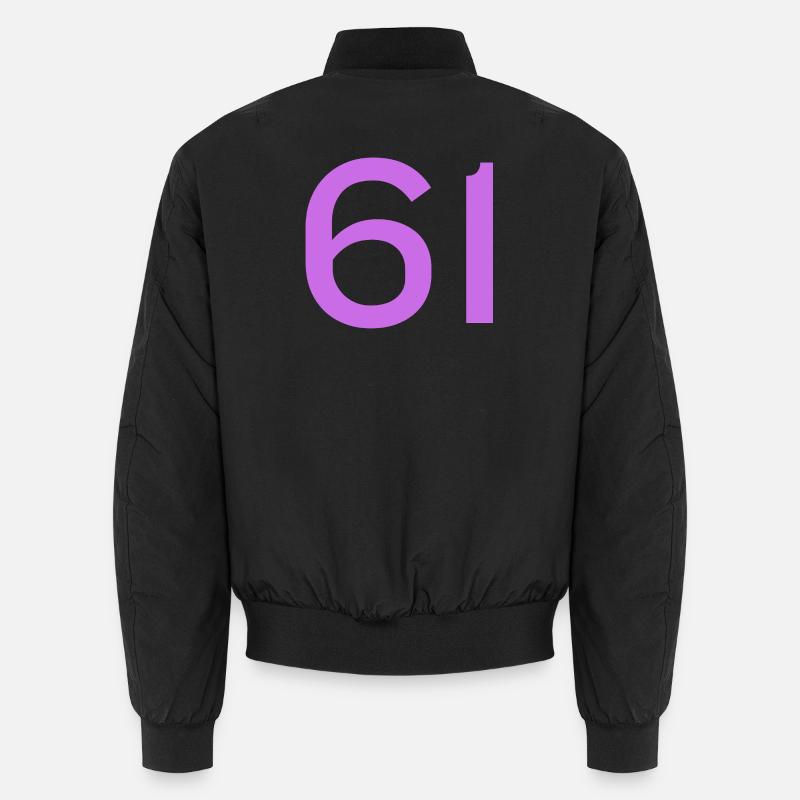61 - Unisex Bomber Jacket - black