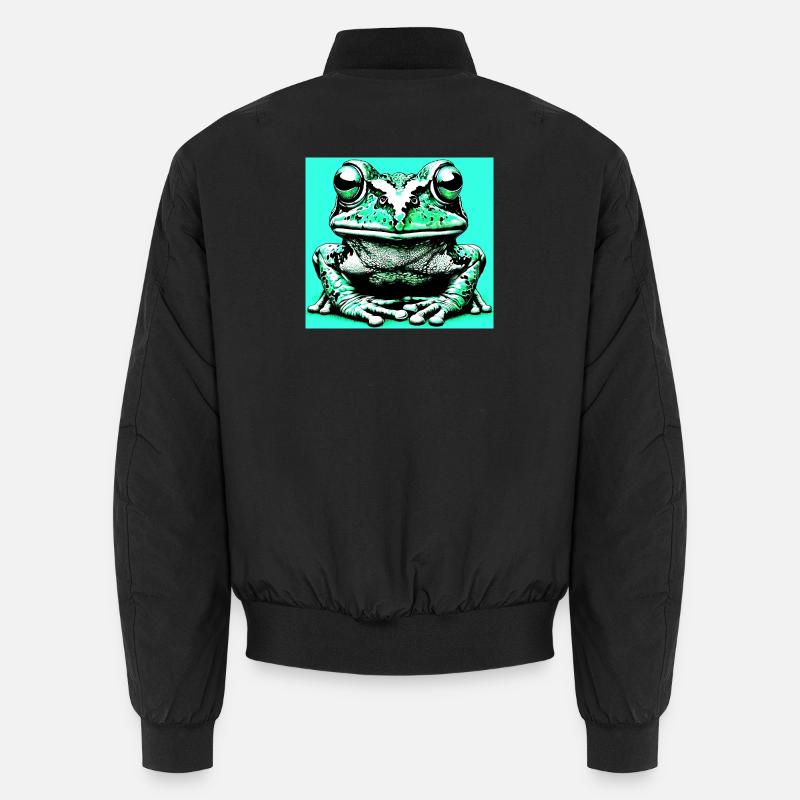 Frosch - Unisex Bomberjacke - Schwarz