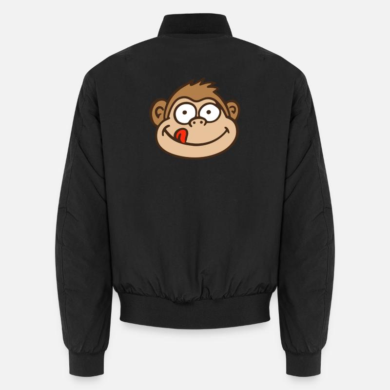 Affe - Unisex Bomberjacke - Schwarz