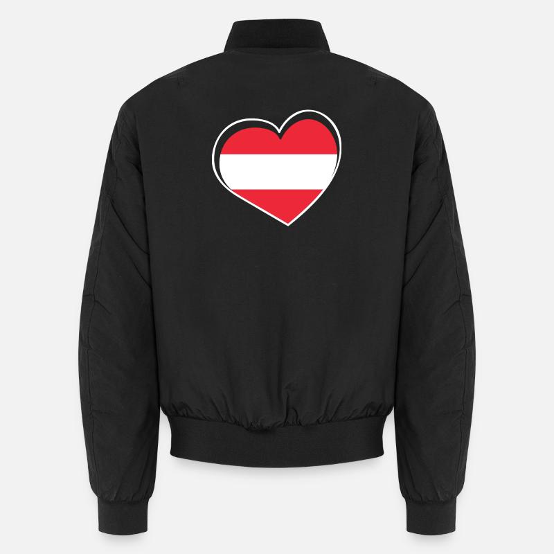 Austria heart Unisex Bomber Jacket