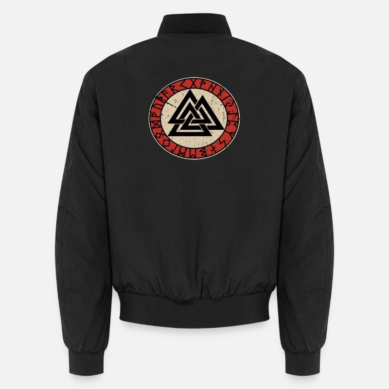 Noeuds Vikings Valknut Wotan thor odin loki Bomber unisexe