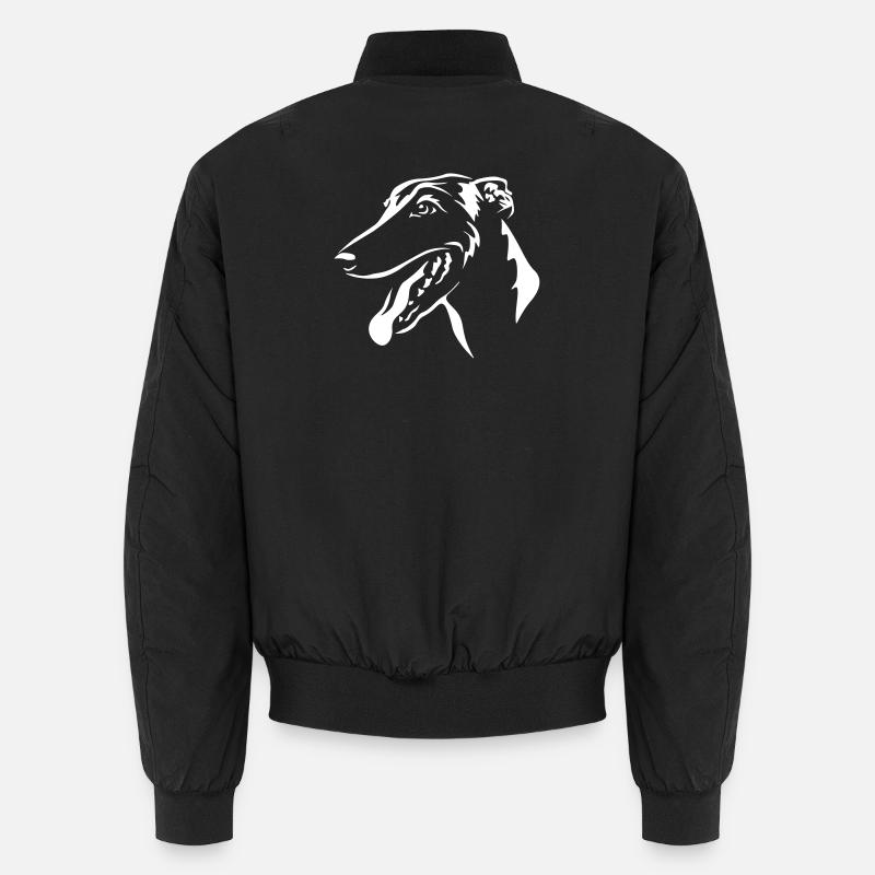 Tête de Greyhound « Black Edition » Bomber unisexe