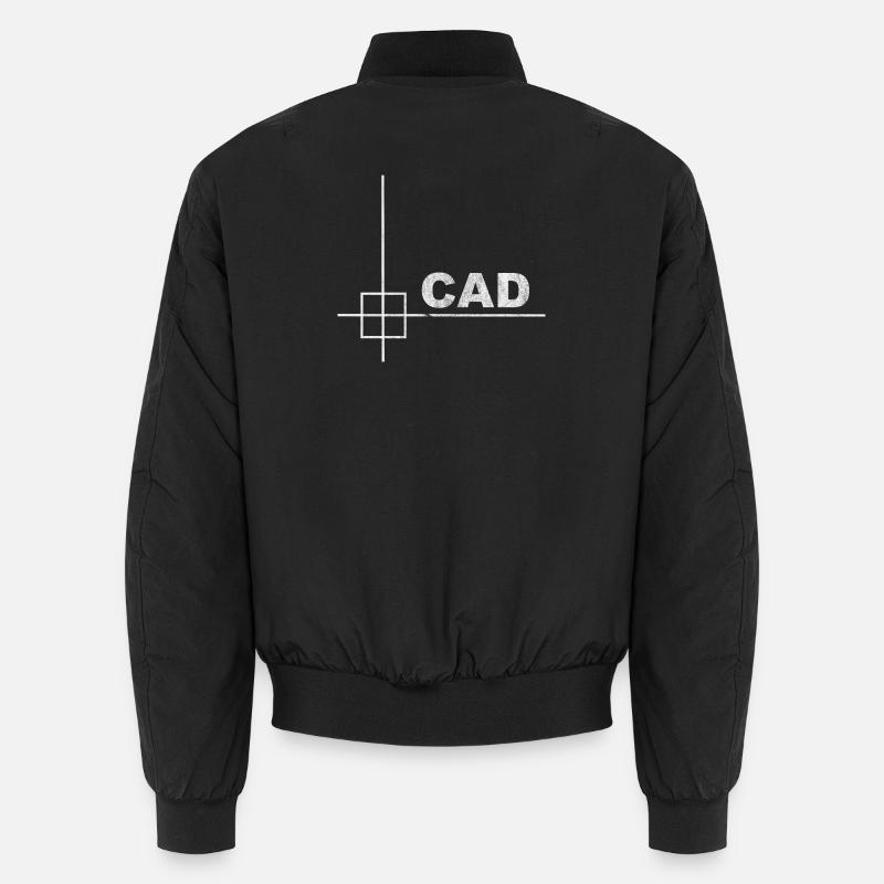 Conception technique minimale CAD Designer - Bomber unisexe - noir