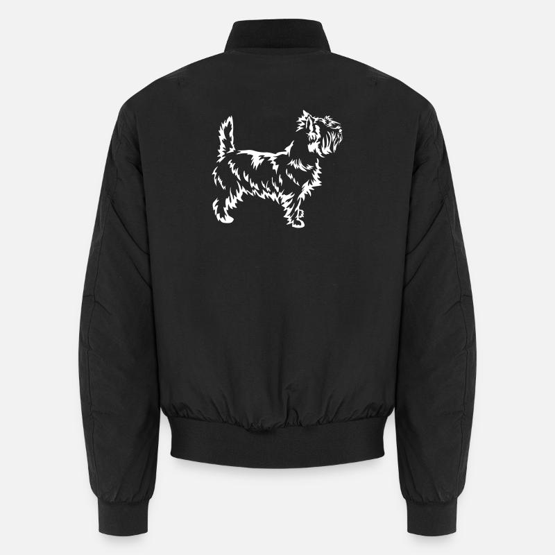 Cairn Terrier "Black Edition" - Unisex Bomber Jacket - black