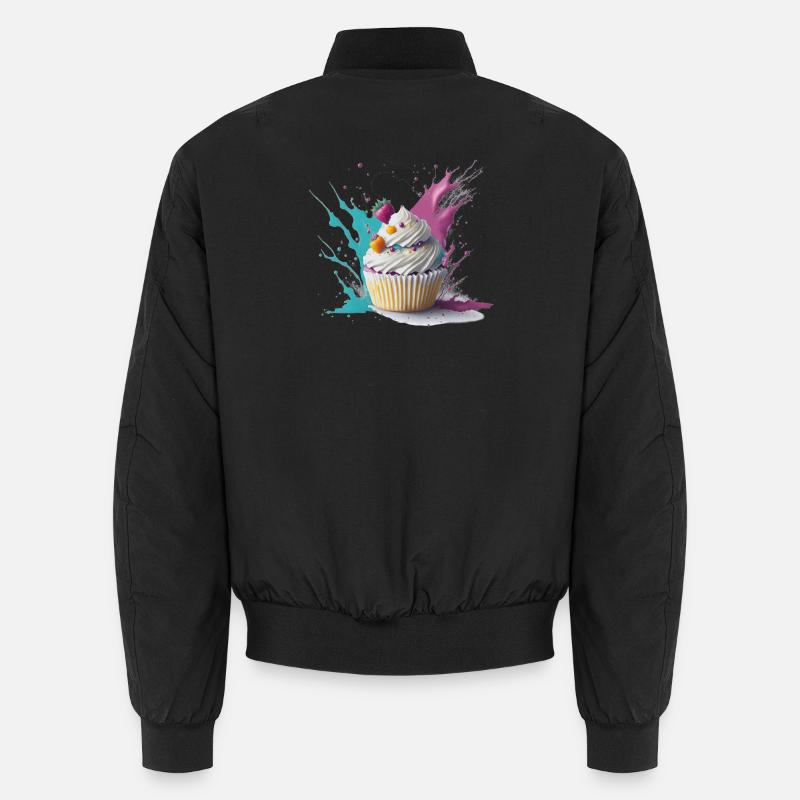 Sweet Cupcake - Unisex Bomber Jacket - black