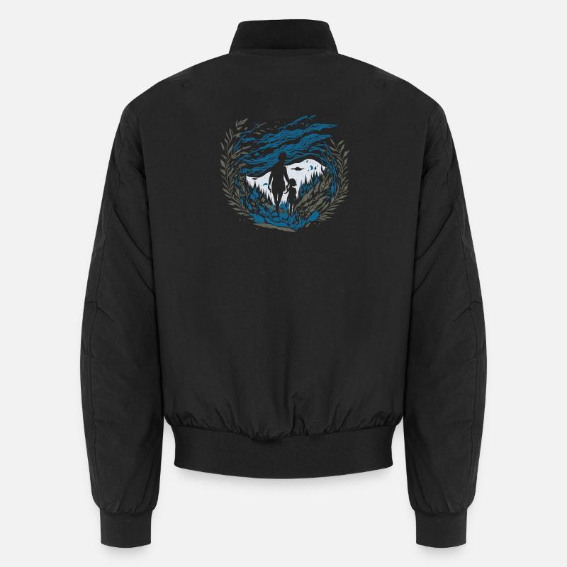Ätherisches Flüstern - Unisex Bomberjacke - Schwarz