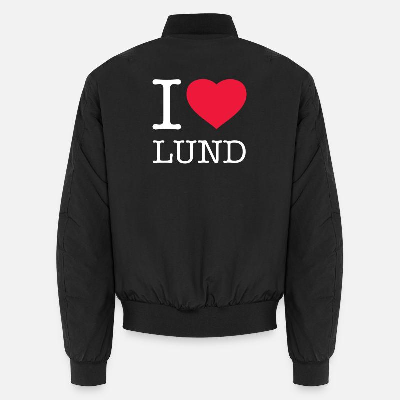 I LOVE LUND Unisex Bomberjacke