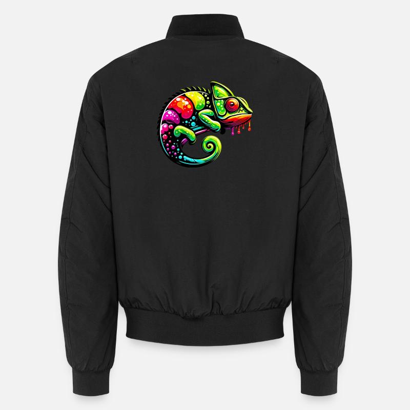 Chamäleon - Unisex Bomberjacke - Schwarz