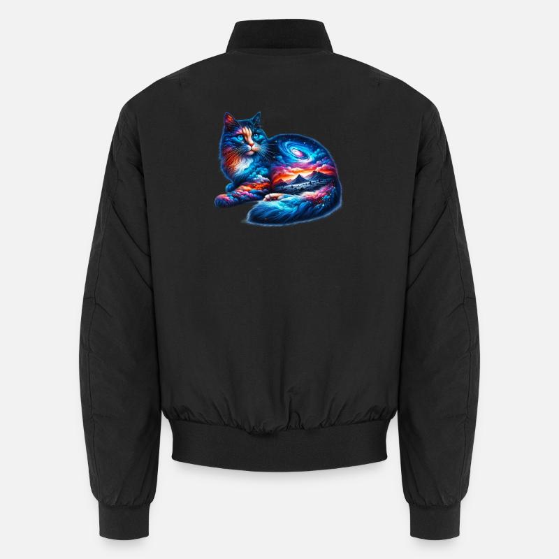 Chat - Bomber unisexe - noir