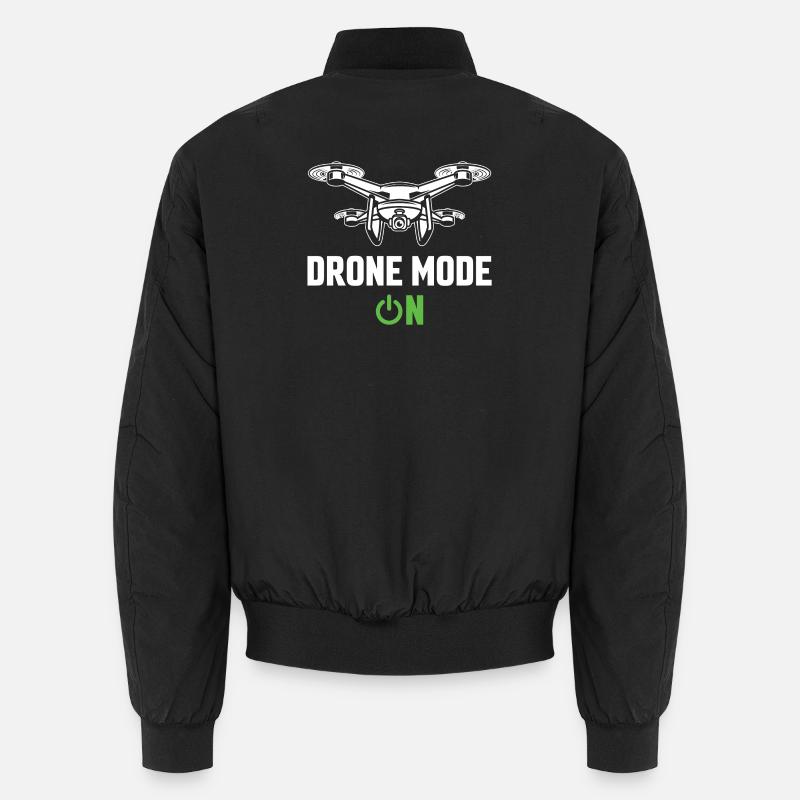 Drohnen-Modus Ein - Unisex Bomberjacke - Schwarz