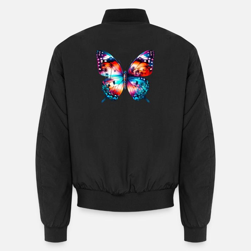 Papillon - Bomber unisexe - noir