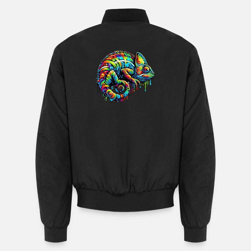 Chamäleon - Unisex Bomberjacke - Schwarz