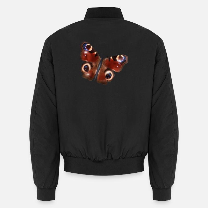 wunderschöne Tagpfauenauge Schmetterling Unisex Bomberjacke