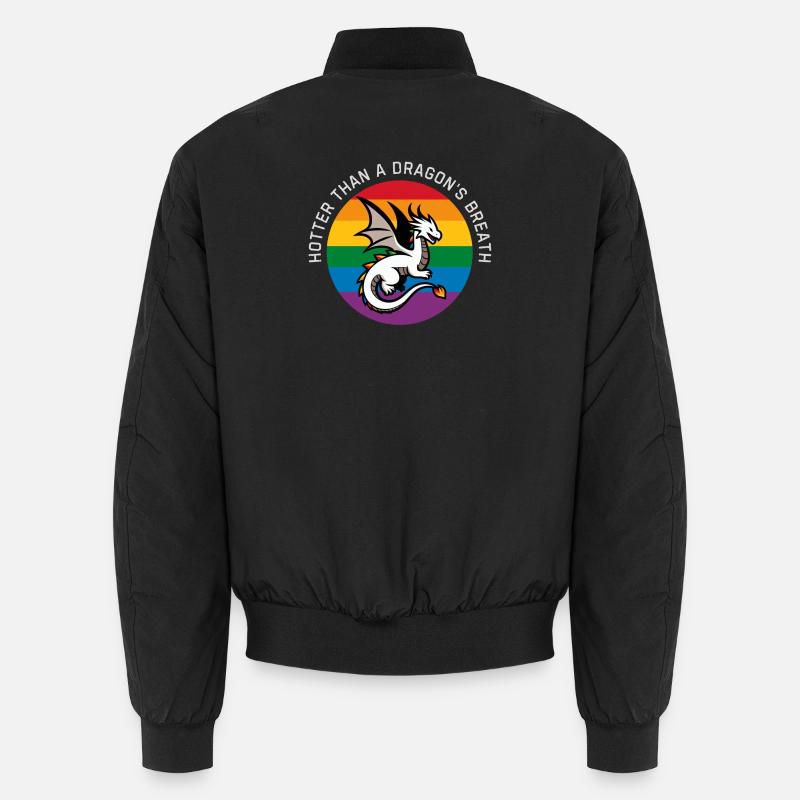 Lgbt-Drache - Unisex Bomberjacke - Schwarz
