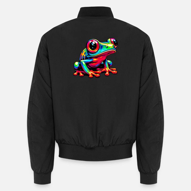 Frog - Unisex Bomber Jacket - black