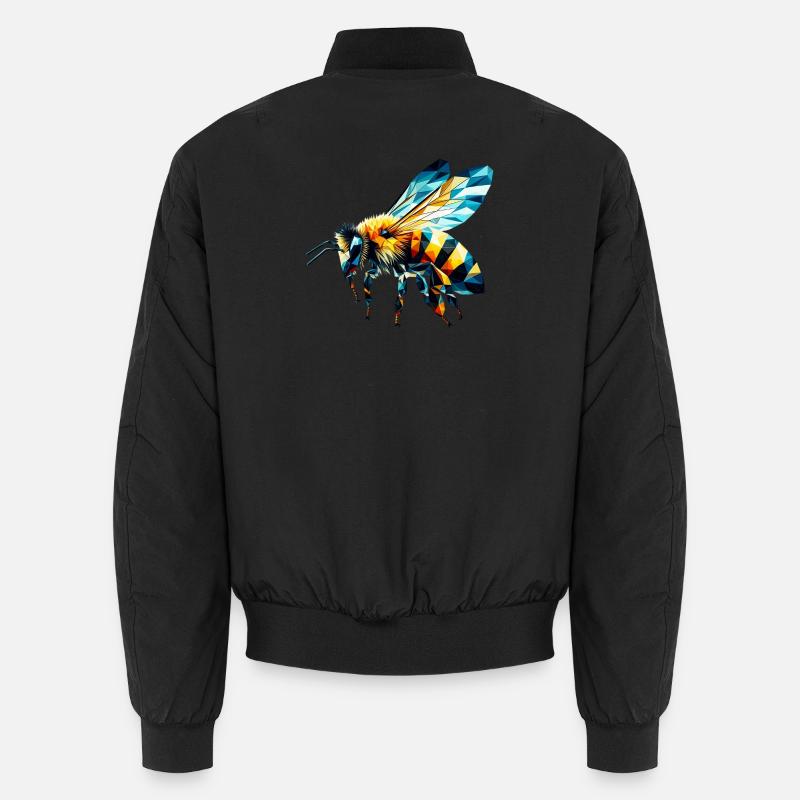 Abeille polygonale - Bomber unisexe - noir