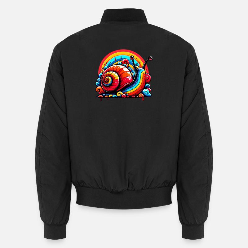 Escargot - Bomber unisexe - noir