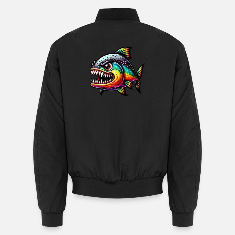 Piranha - Bomber unisexe - noir