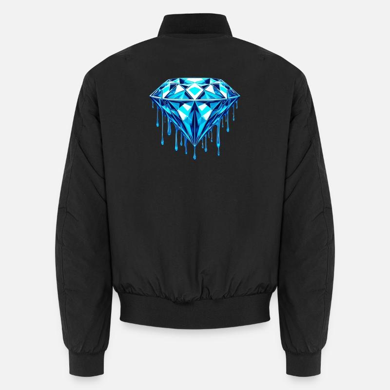 Diamant - Unisex Bomberjacke - Schwarz