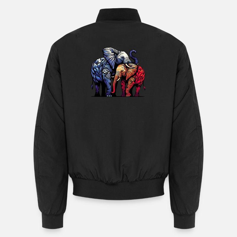 Elefanten Unisex Bomberjacke