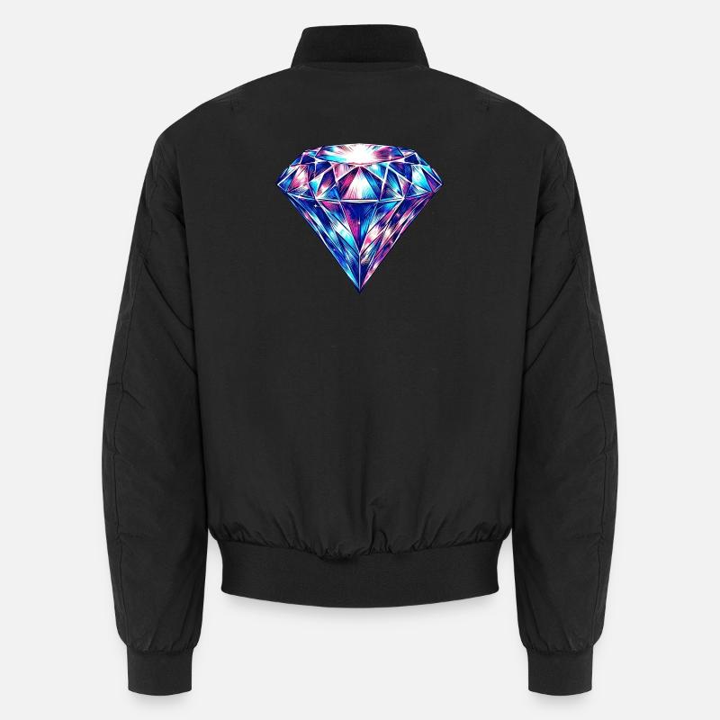 Diamant - Unisex Bomberjacke - Schwarz