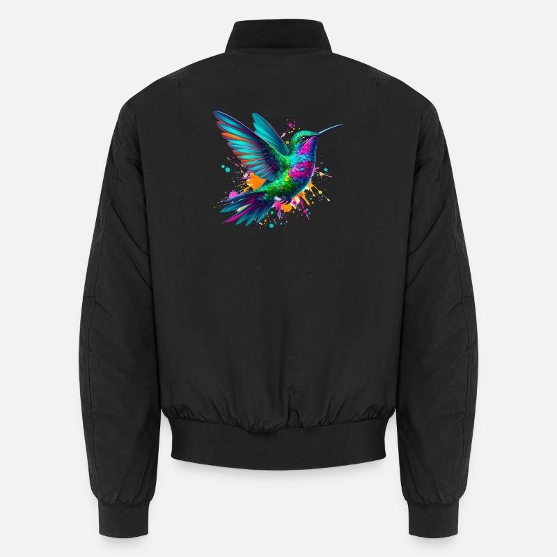 Hummingbird - Unisex Bomber Jacket - black