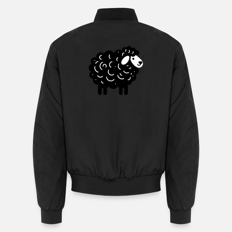 Mouton noir - Bomber unisexe - noir