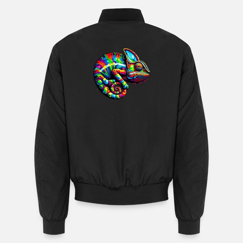 Chamäleon - Unisex Bomberjacke - Schwarz