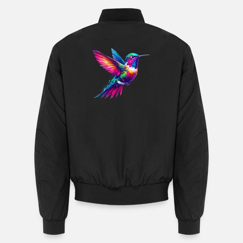 Hummingbird - Unisex Bomber Jacket - black